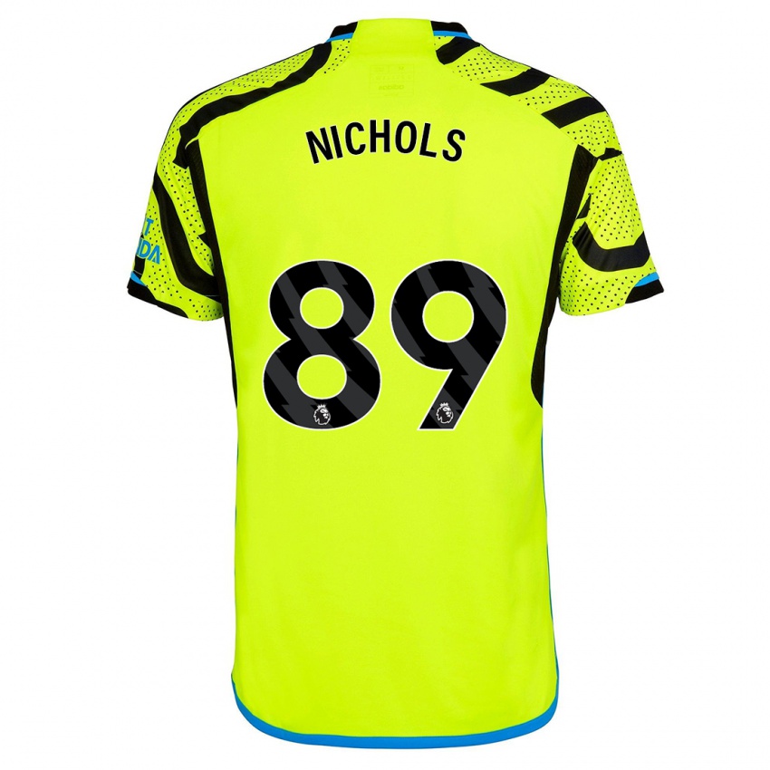 Kinder Josh Nichols #89 Gelb Auswärtstrikot Trikot 2023/24 T-Shirt Belgien