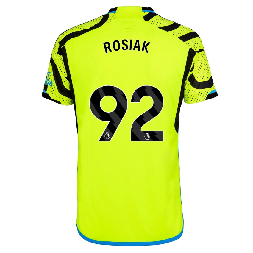 Kinder Michal Rosiak #92 Gelb Auswärtstrikot Trikot 2023/24 T-Shirt Belgien
