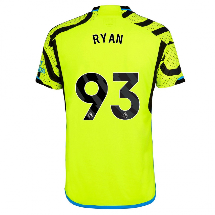 Kinder Kamarni Ryan #93 Gelb Auswärtstrikot Trikot 2023/24 T-Shirt Belgien