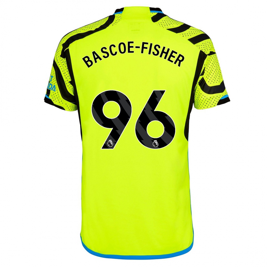 Kinderen Jakai Bascoe-Fisher #96 Geel Uitshirt Uittenue 2023/24 T-Shirt België
