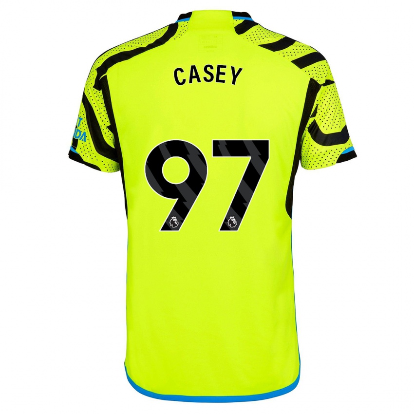 Kinderen Dan Casey #97 Geel Uitshirt Uittenue 2023/24 T-Shirt België