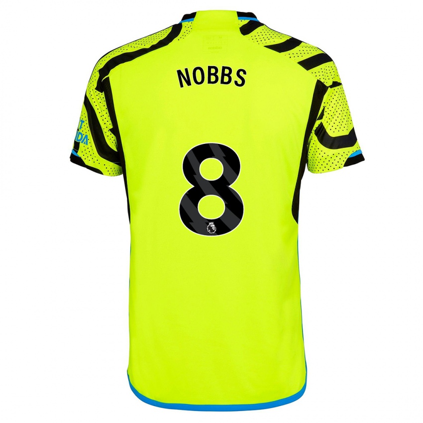 Kinder Nobbs #8 Gelb Auswärtstrikot Trikot 2023/24 T-Shirt Belgien