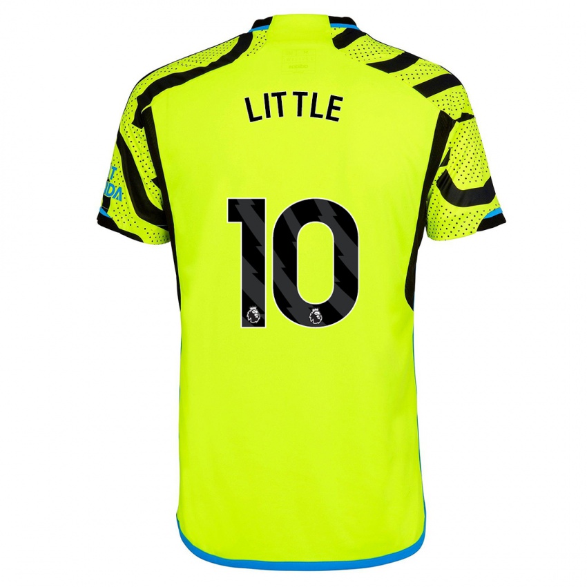 Kinder Kim Little #10 Gelb Auswärtstrikot Trikot 2023/24 T-Shirt Belgien