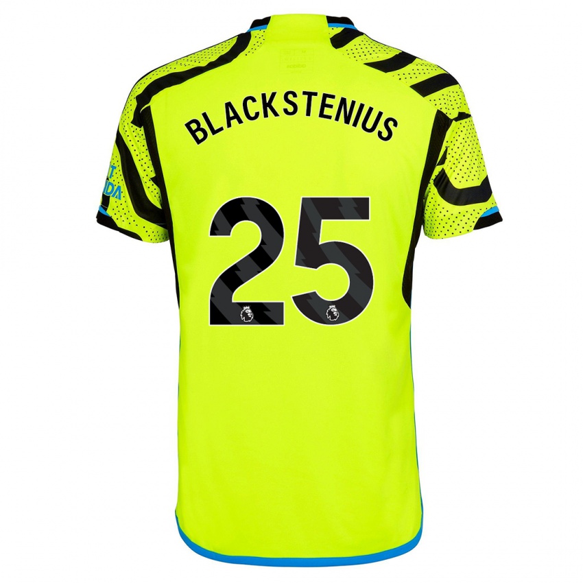 Kinder Stina Blackstenius #25 Gelb Auswärtstrikot Trikot 2023/24 T-Shirt Belgien