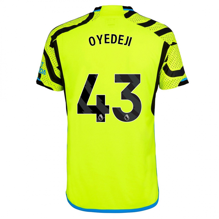 Kinder Nathan Butler Oyedeji #43 Gelb Auswärtstrikot Trikot 2023/24 T-Shirt Belgien