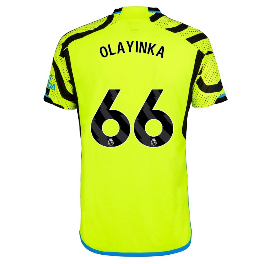 Kinderen James Olayinka #66 Geel Uitshirt Uittenue 2023/24 T-Shirt België