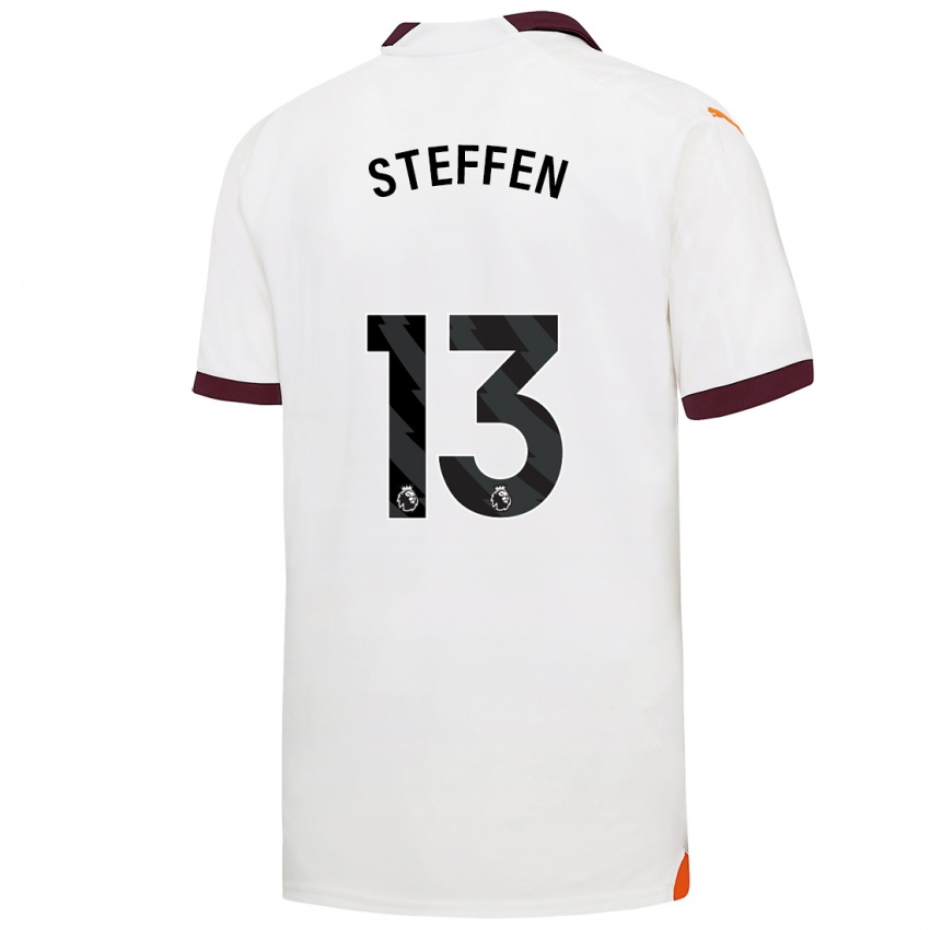 Kinder Zack Steffen #13 Weiß Auswärtstrikot Trikot 2023/24 T-Shirt Belgien
