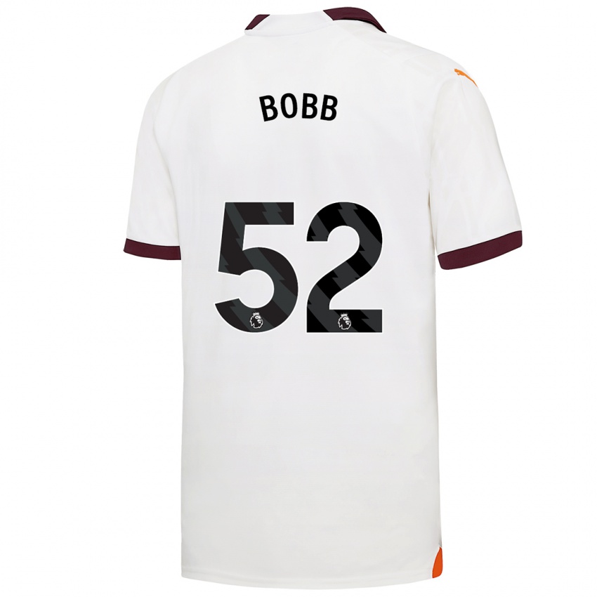 Kinder Oscar Bobb #52 Weiß Auswärtstrikot Trikot 2023/24 T-Shirt Belgien