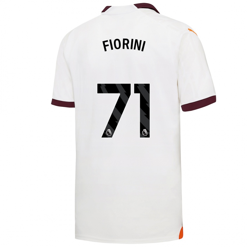 Kinder Lewis Fiorini #71 Weiß Auswärtstrikot Trikot 2023/24 T-Shirt Belgien