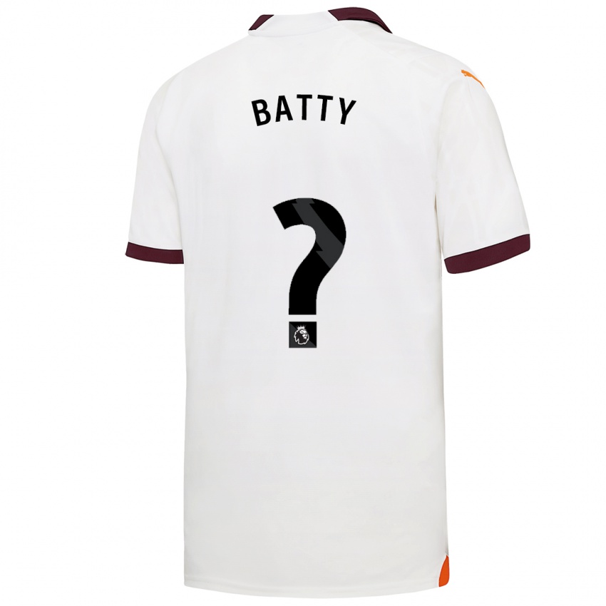 Kinder Daniel Batty #0 Weiß Auswärtstrikot Trikot 2023/24 T-Shirt Belgien