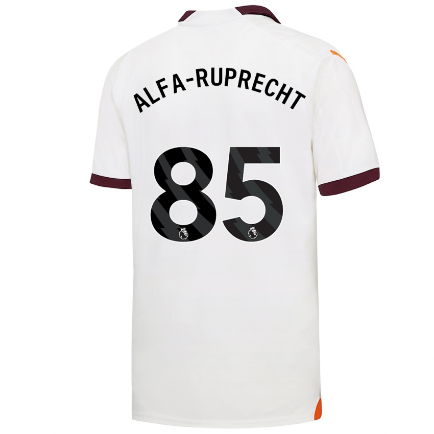Kinder Farid Alfa-Ruprecht #85 Weiß Auswärtstrikot Trikot 2023/24 T-Shirt Belgien