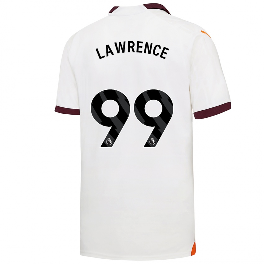 Kinder Emilio Lawrence #99 Weiß Auswärtstrikot Trikot 2023/24 T-Shirt Belgien