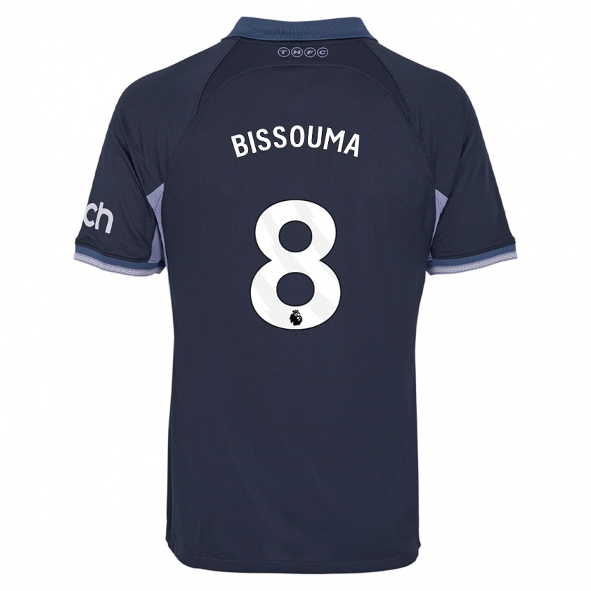 Kinder Yves Bissouma #8 Dunkelblau Auswärtstrikot Trikot 2023/24 T-Shirt Belgien