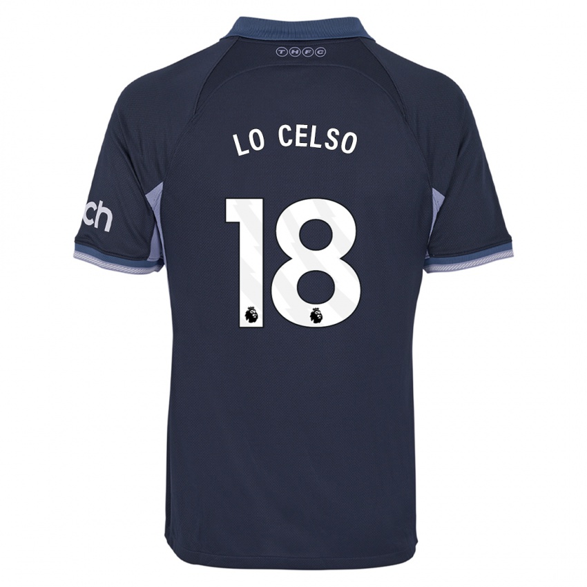 Kinderen Giovani Lo Celso #18 Donkerblauw Uitshirt Uittenue 2023/24 T-Shirt België