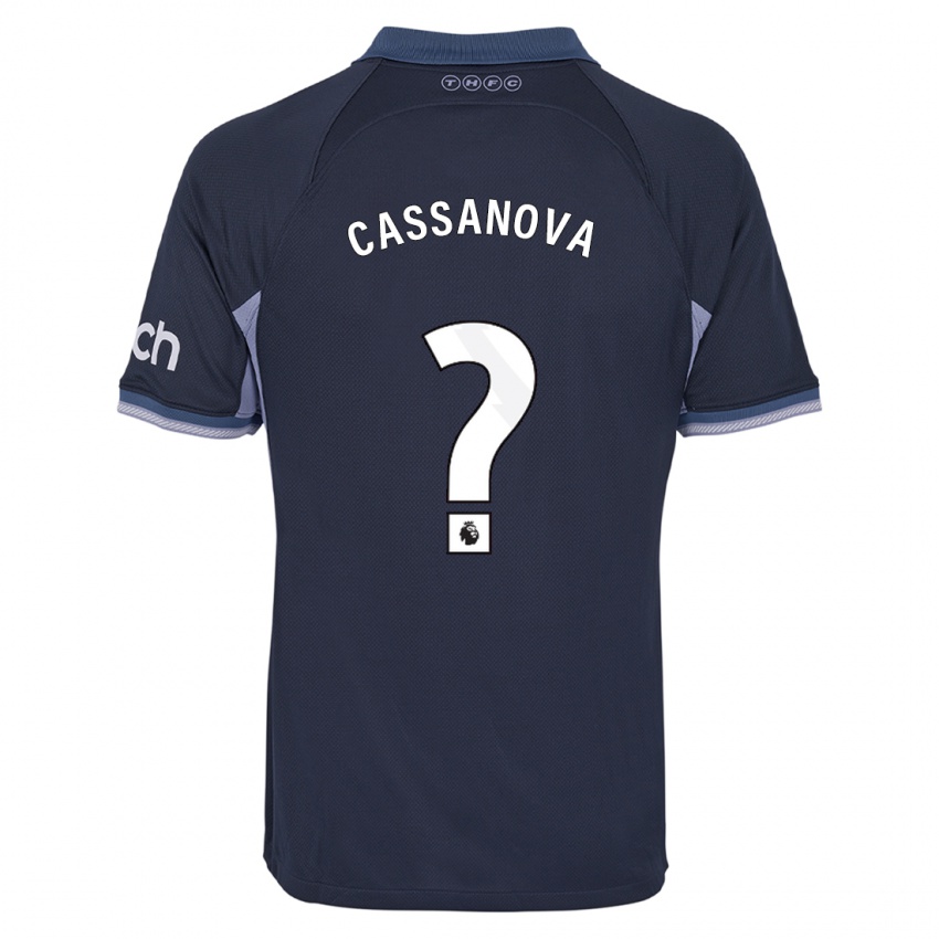 Kinder Dante Cassanova #0 Dunkelblau Auswärtstrikot Trikot 2023/24 T-Shirt Belgien
