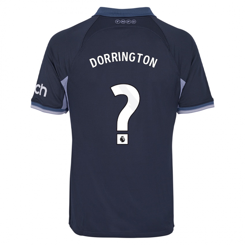 Kinder Alfie Dorrington #0 Dunkelblau Auswärtstrikot Trikot 2023/24 T-Shirt Belgien