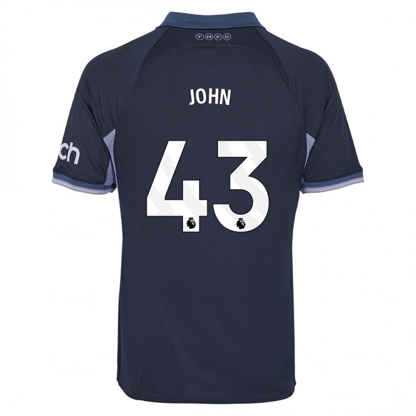 Kinderen Nile John #43 Donkerblauw Uitshirt Uittenue 2023/24 T-Shirt België