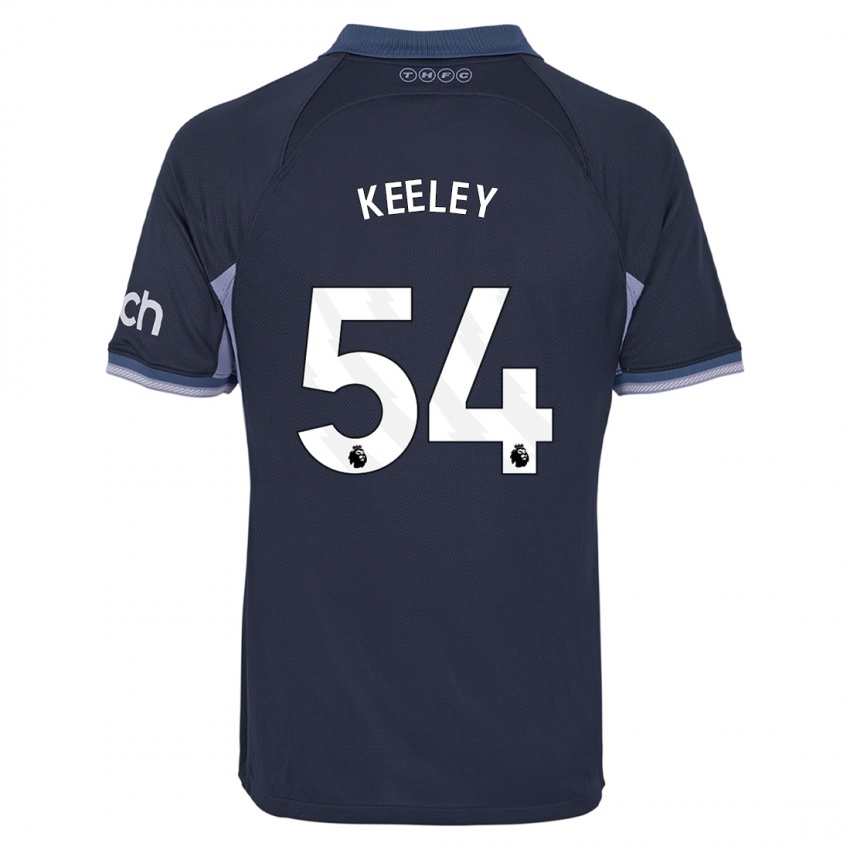 Kinderen Josh Keeley #54 Donkerblauw Uitshirt Uittenue 2023/24 T-Shirt België