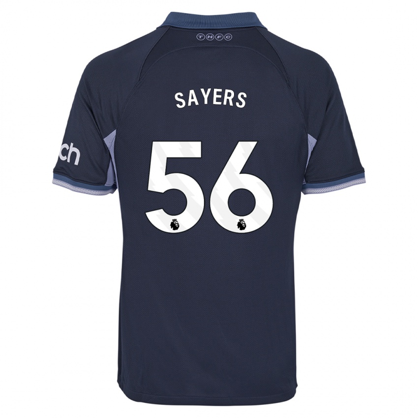 Kinderen Charlie Sayers #56 Donkerblauw Uitshirt Uittenue 2023/24 T-Shirt België