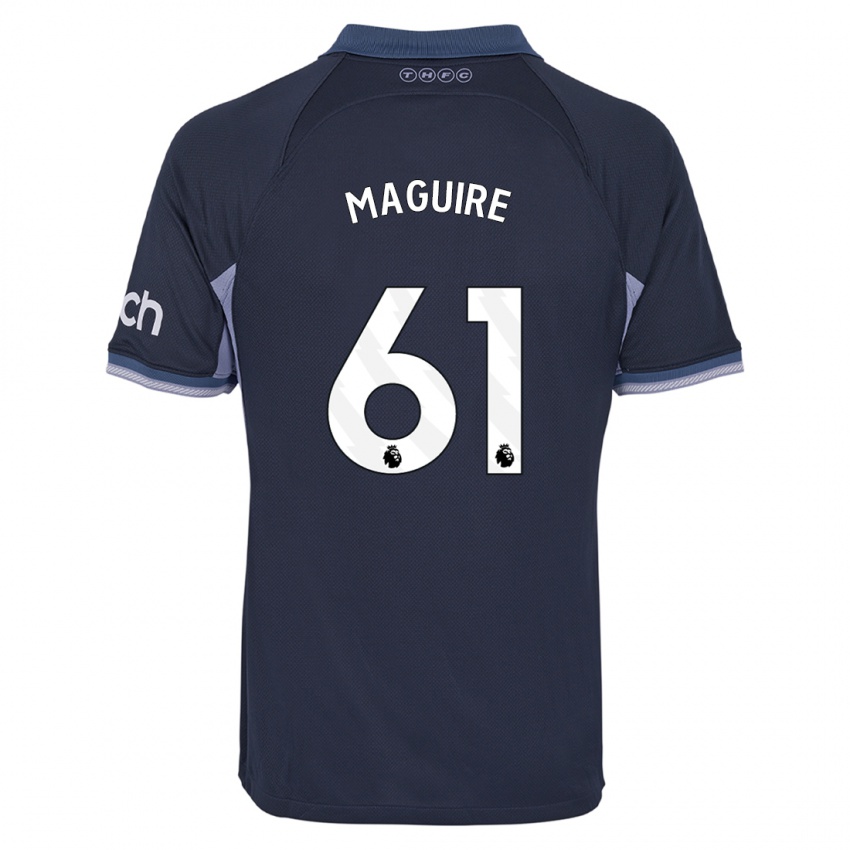 Kinder Aaron Maguire #61 Dunkelblau Auswärtstrikot Trikot 2023/24 T-Shirt Belgien