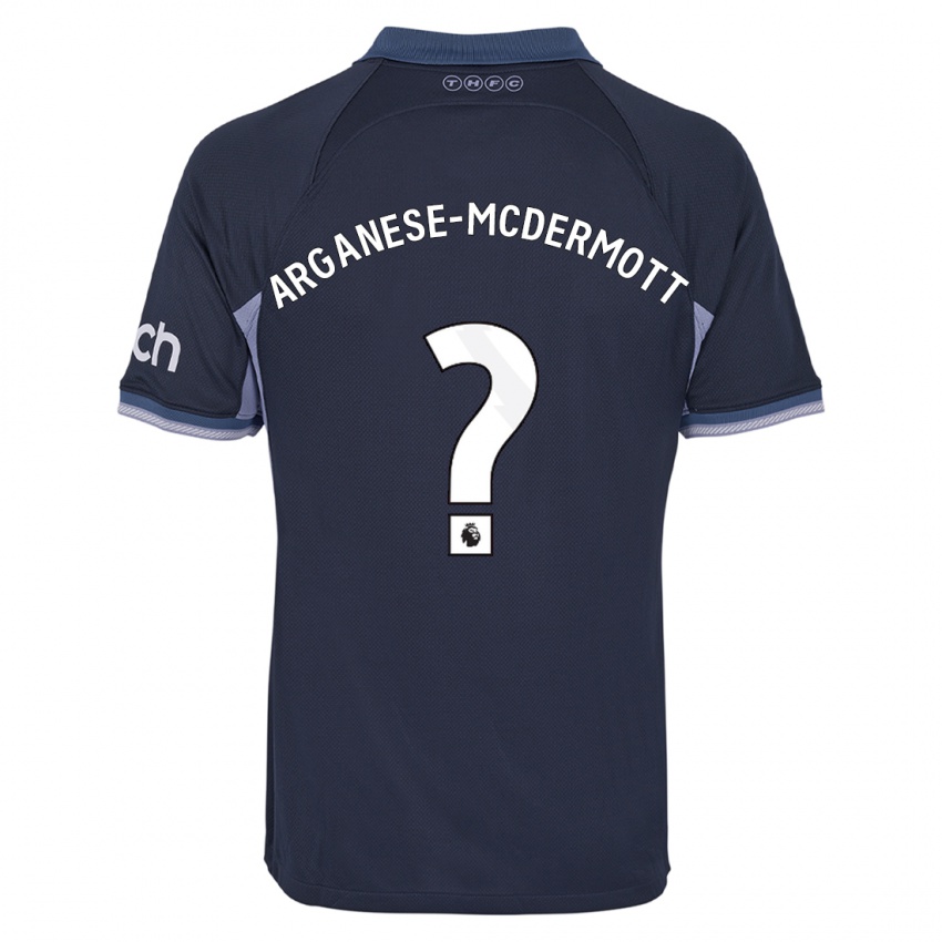 Kinder Pele Arganese-Mcdermott #0 Dunkelblau Auswärtstrikot Trikot 2023/24 T-Shirt Belgien