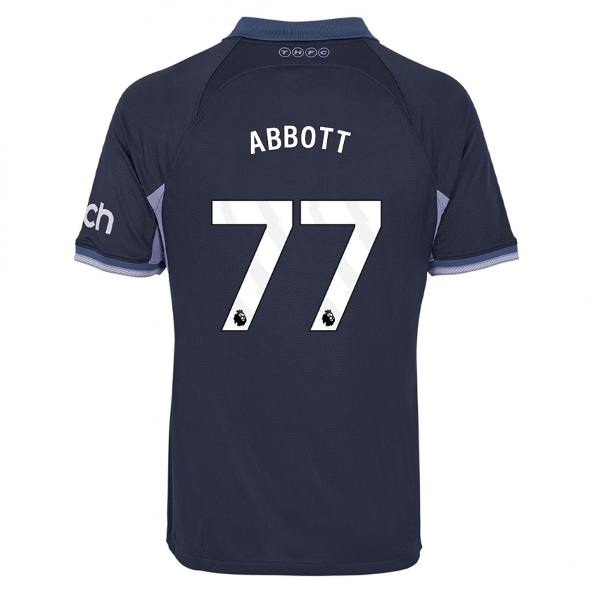 Kinder George Abbott #77 Dunkelblau Auswärtstrikot Trikot 2023/24 T-Shirt Belgien