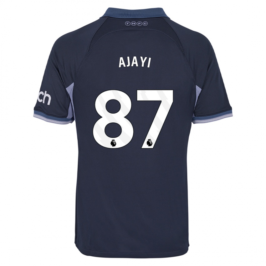 Kinder Damola Ajayi #87 Dunkelblau Auswärtstrikot Trikot 2023/24 T-Shirt Belgien