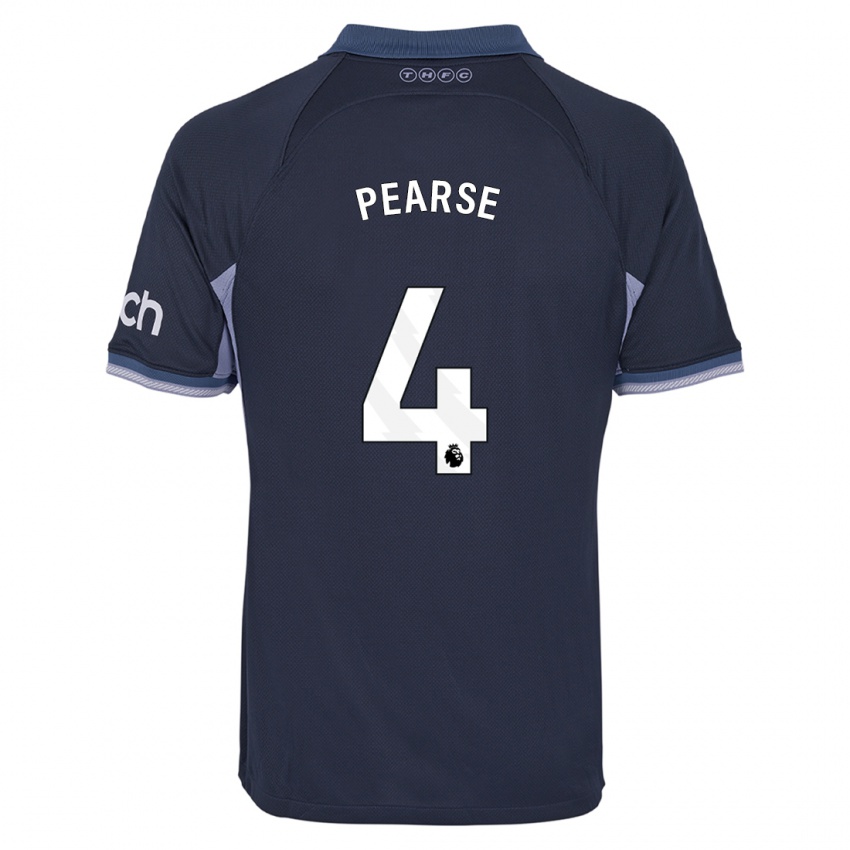 Enfant Maillot Gracie Pearse #4 Bleu Foncé Tenues Extérieur 2023/24 T-Shirt Belgique