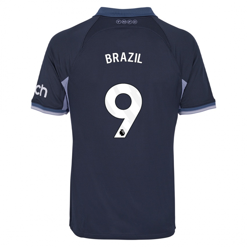 Kinderen Ellie Brazil #9 Donkerblauw Uitshirt Uittenue 2023/24 T-Shirt België