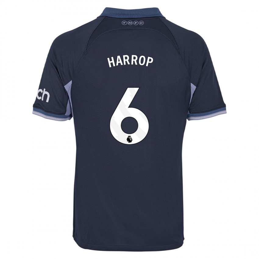 Enfant Maillot Kerys Harrop #6 Bleu Foncé Tenues Extérieur 2023/24 T-Shirt Belgique