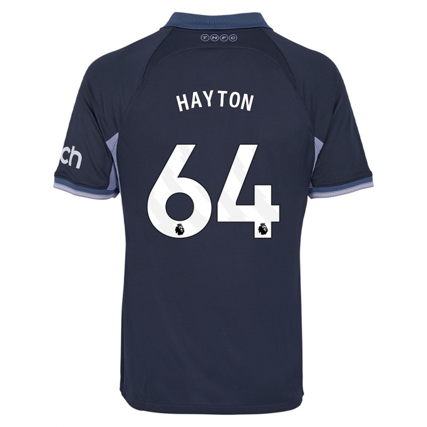 Kinderen Adam Hayton #64 Donkerblauw Uitshirt Uittenue 2023/24 T-Shirt België