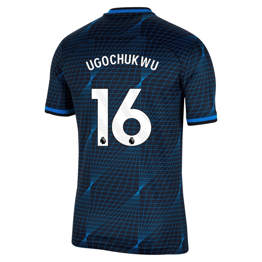 Kinderen Lesley Ugochukwu #16 Donkerblauw Uitshirt Uittenue 2023/24 T-Shirt België