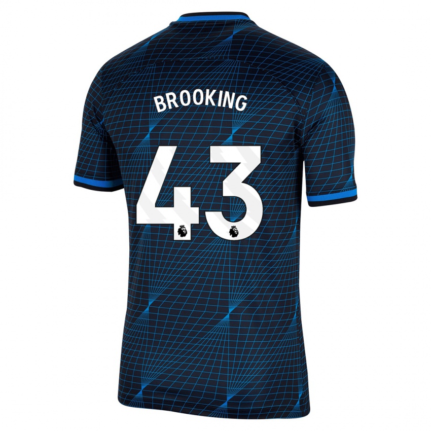 Kinderen Josh Brooking #43 Donkerblauw Uitshirt Uittenue 2023/24 T-Shirt België