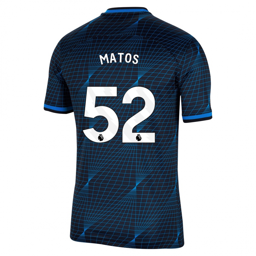 Enfant Maillot Alex Matos #52 Bleu Foncé Tenues Extérieur 2023/24 T-Shirt Belgique