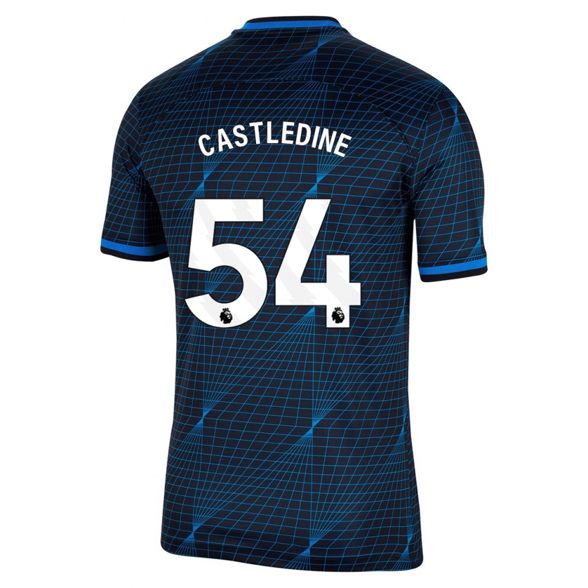 Kinderen Leo Castledine #54 Donkerblauw Uitshirt Uittenue 2023/24 T-Shirt België