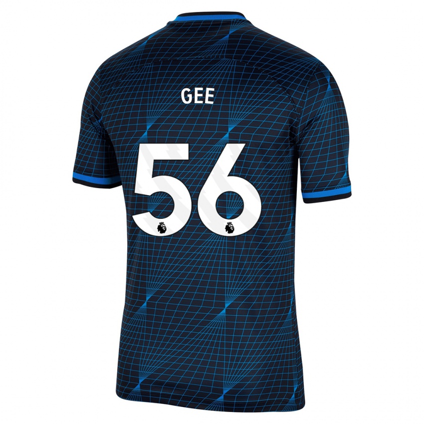 Enfant Maillot Billy Gee #56 Bleu Foncé Tenues Extérieur 2023/24 T-Shirt Belgique