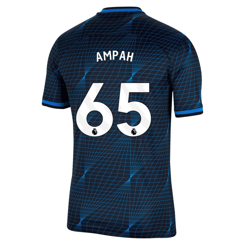 Kinder Ato Ampah #65 Dunkelblau Auswärtstrikot Trikot 2023/24 T-Shirt Belgien