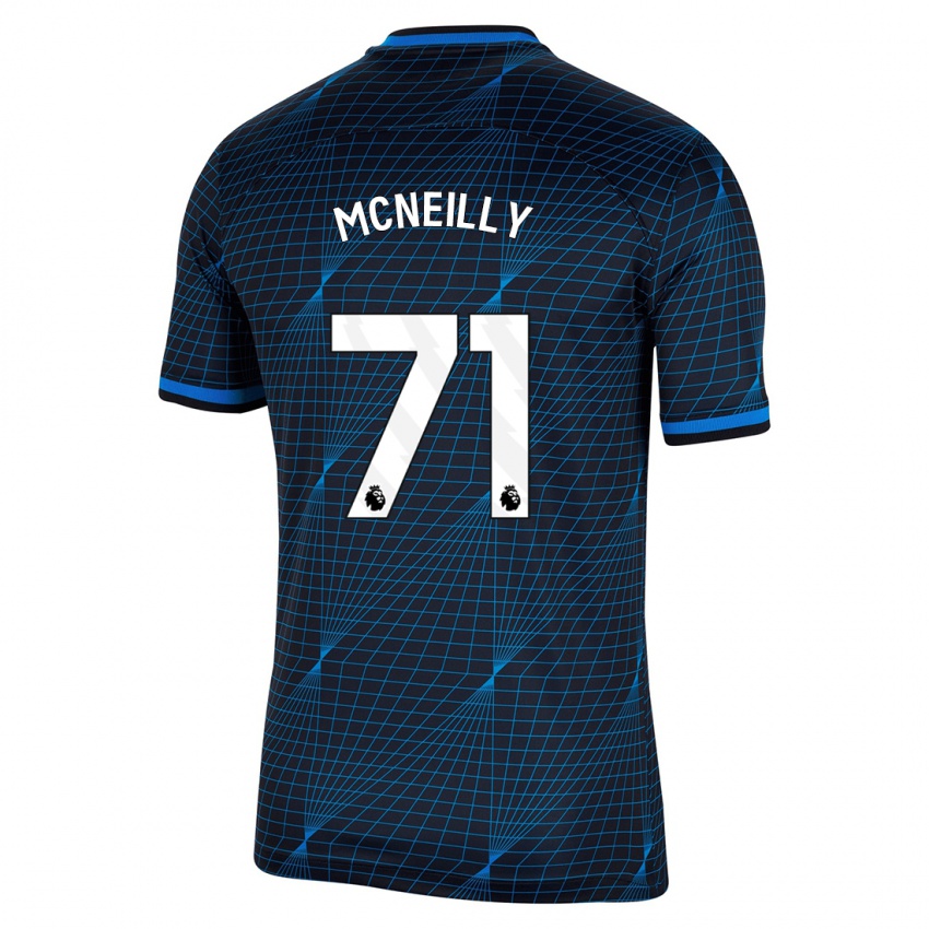 Kinder Donnell Mcneilly #71 Dunkelblau Auswärtstrikot Trikot 2023/24 T-Shirt Belgien