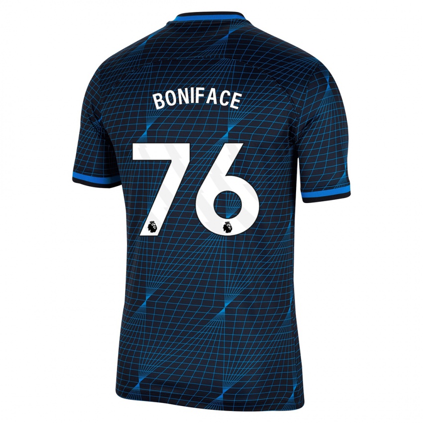 Kinder Somto Boniface #76 Dunkelblau Auswärtstrikot Trikot 2023/24 T-Shirt Belgien