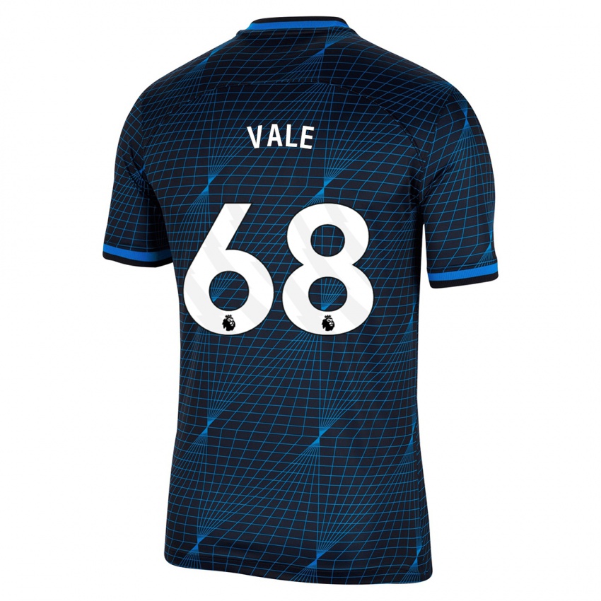 Enfant Maillot Harvey Vale #68 Bleu Foncé Tenues Extérieur 2023/24 T-Shirt Belgique