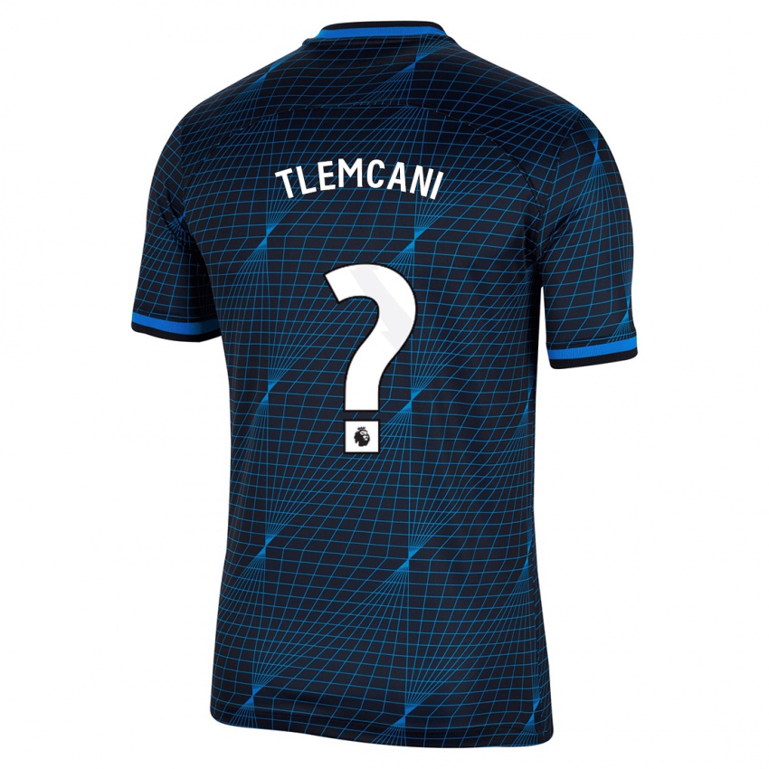 Enfant Maillot Sami Tlemcani #0 Bleu Foncé Tenues Extérieur 2023/24 T-Shirt Belgique