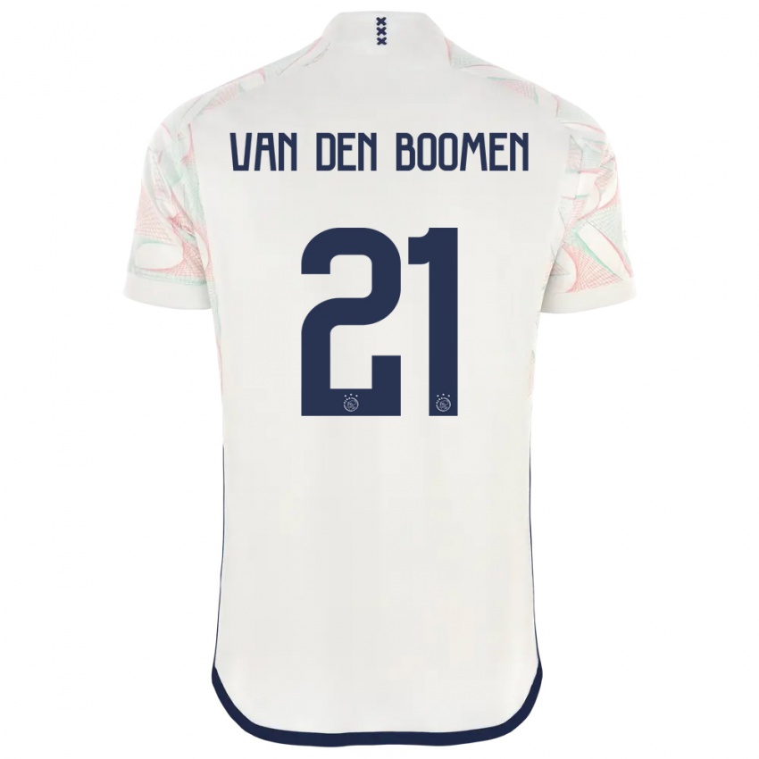 Enfant Maillot Branco Van Den Boomen #21 Blanc Tenues Extérieur 2023/24 T-Shirt Belgique