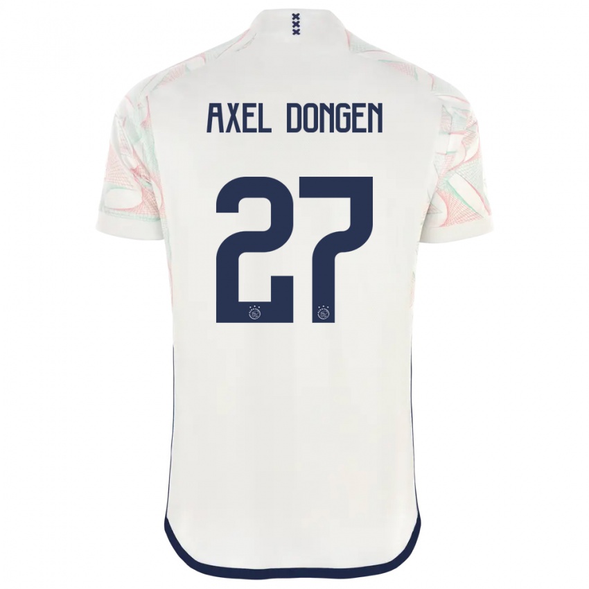 Enfant Maillot Amourricho Van Axel Dongen #27 Blanc Tenues Extérieur 2023/24 T-Shirt Belgique