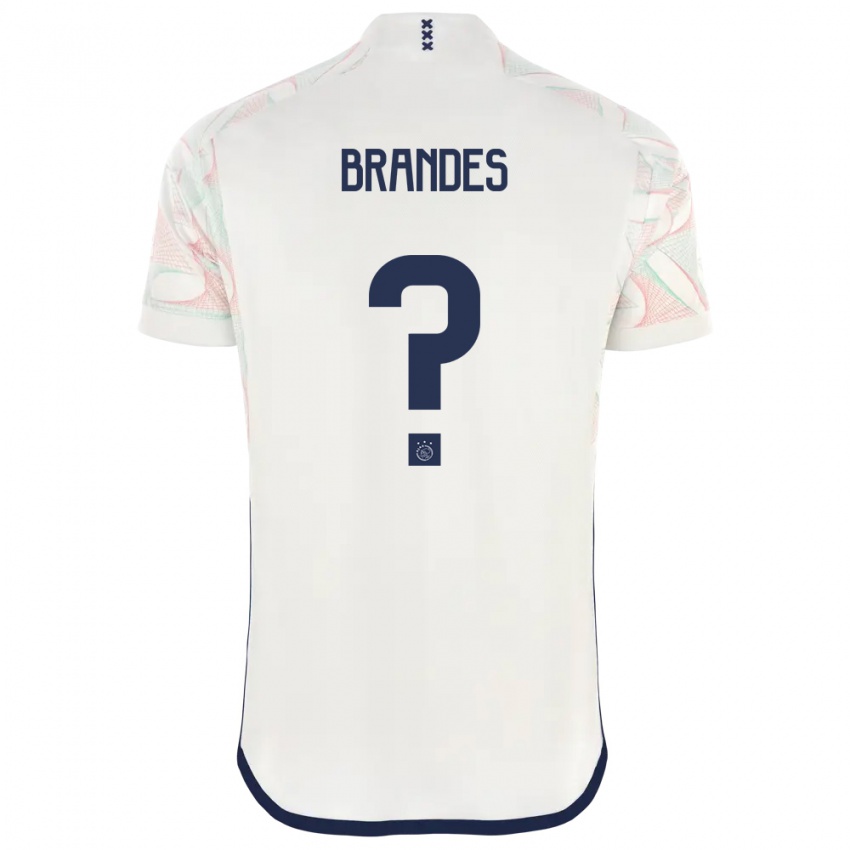 Enfant Maillot Julian Brandes #0 Blanc Tenues Extérieur 2023/24 T-Shirt Belgique