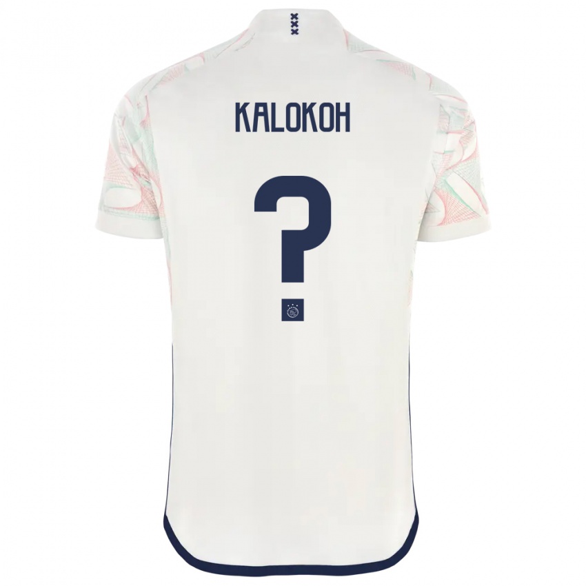Kinder David Kalokoh #0 Weiß Auswärtstrikot Trikot 2023/24 T-Shirt Belgien