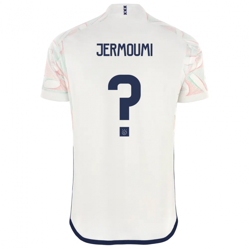 Enfant Maillot Diyae Jermoumi #0 Blanc Tenues Extérieur 2023/24 T-Shirt Belgique