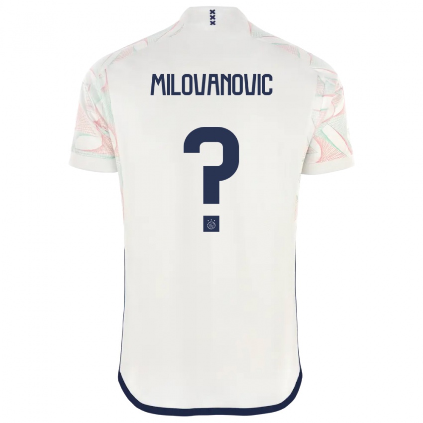 Kinder Mateja Milovanovic #0 Weiß Auswärtstrikot Trikot 2023/24 T-Shirt Belgien