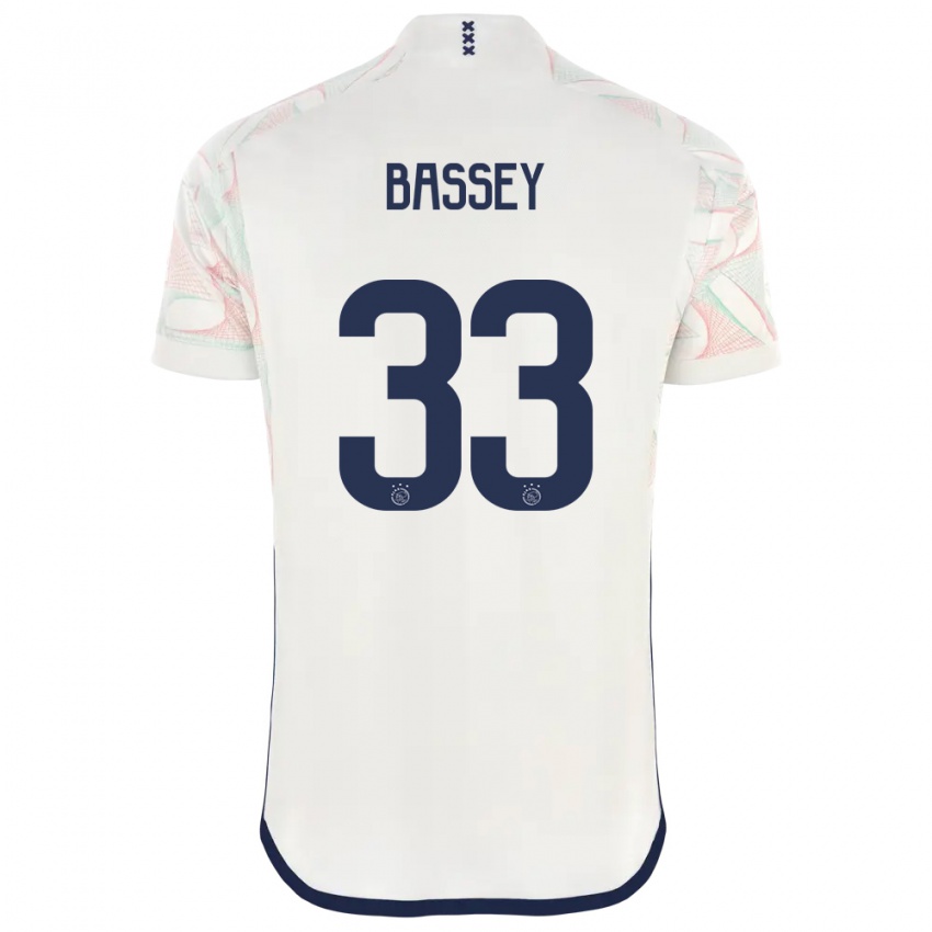 Kinder Calvin Bassey #33 Weiß Auswärtstrikot Trikot 2023/24 T-Shirt Belgien
