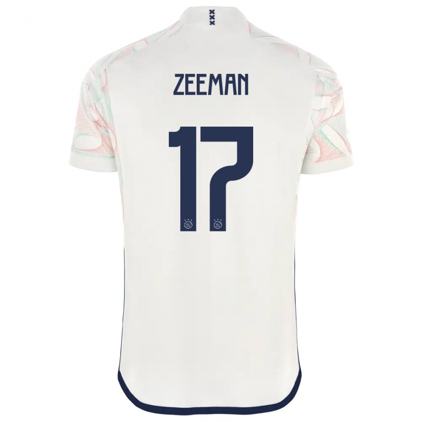 Enfant Maillot Kelly Zeeman #17 Blanc Tenues Extérieur 2023/24 T-Shirt Belgique
