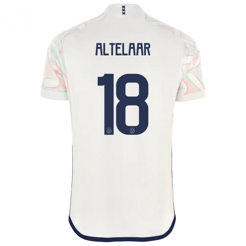 Kinder Jamie Altelaar #18 Weiß Auswärtstrikot Trikot 2023/24 T-Shirt Belgien